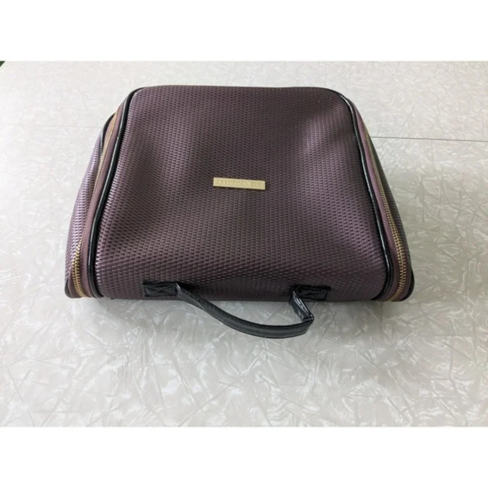 Laura Ashley Purple Travel Bathroom Tote Cosmetic Hygiene‎ Case Bag Hanging